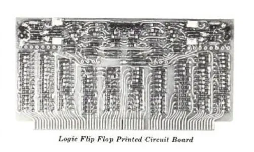 Picture of one of the logic boards in the FADAC