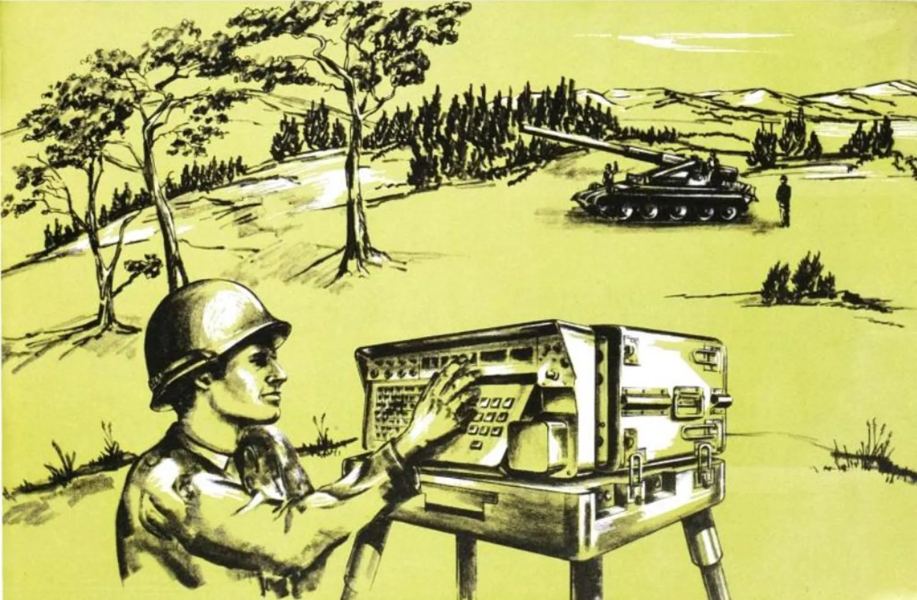 Stylized image of soldier using FADAC