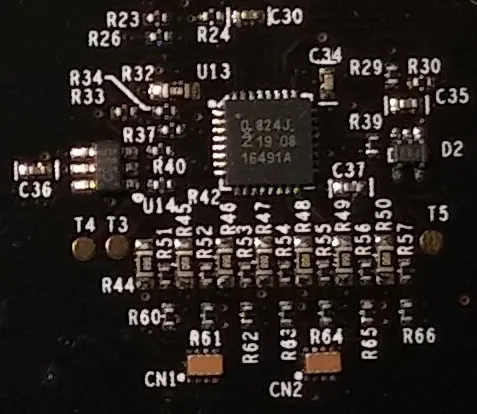 A picture of the microcontroller used