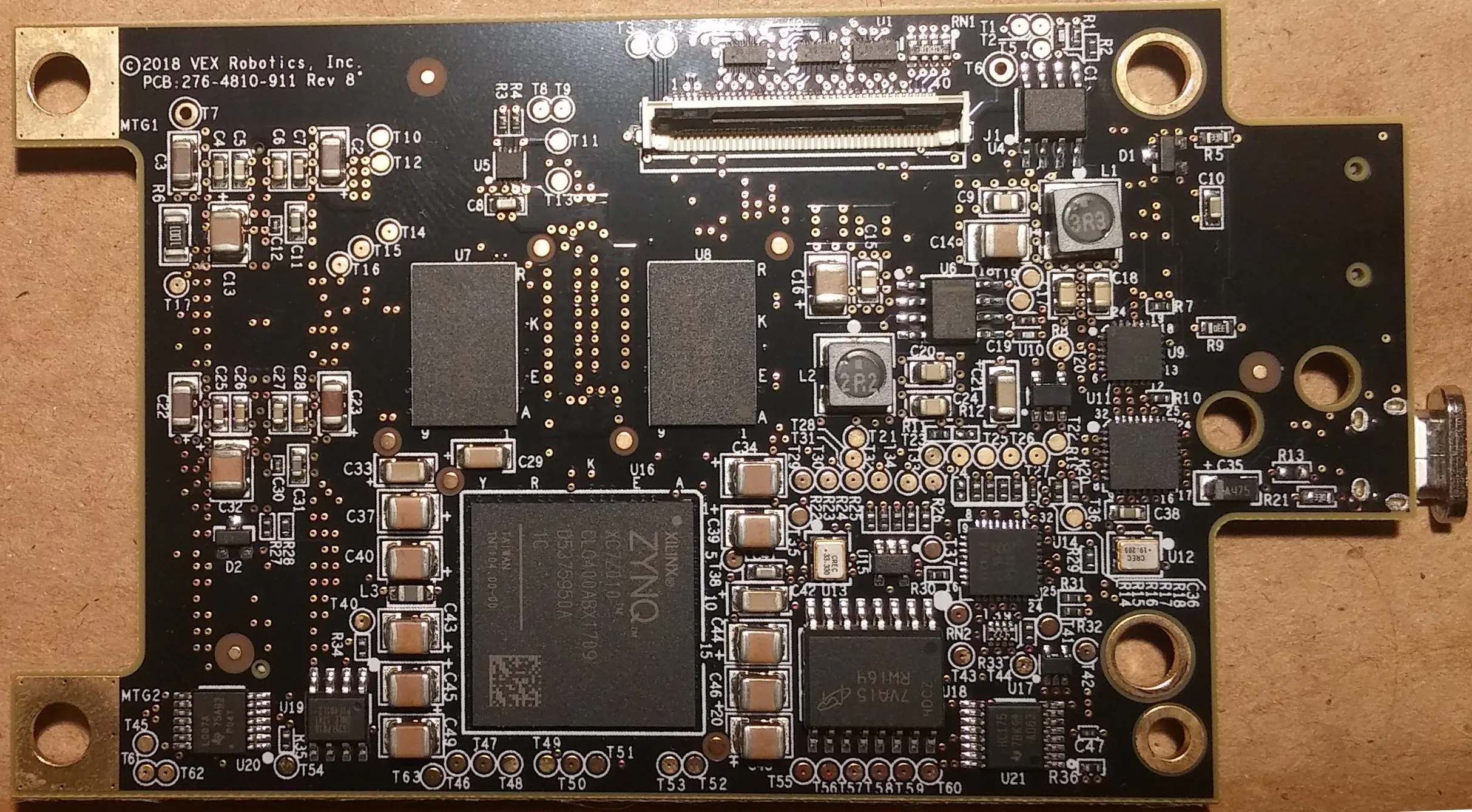 A picture of the processor side of the Brain circuit